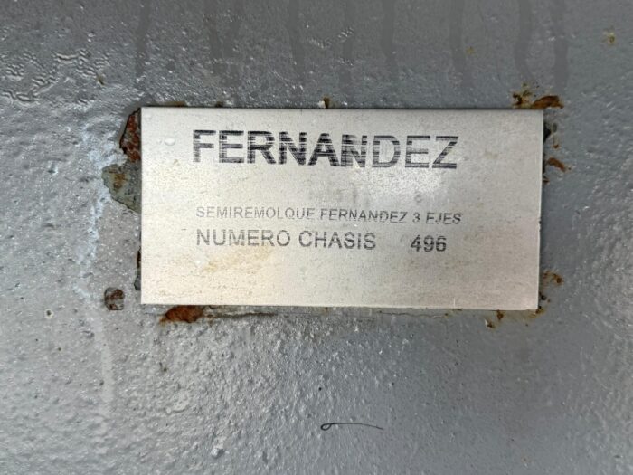 2020 Semiremolque Fernández Rampla Plana 14.5 m con barandas y piñas - Imagen 10