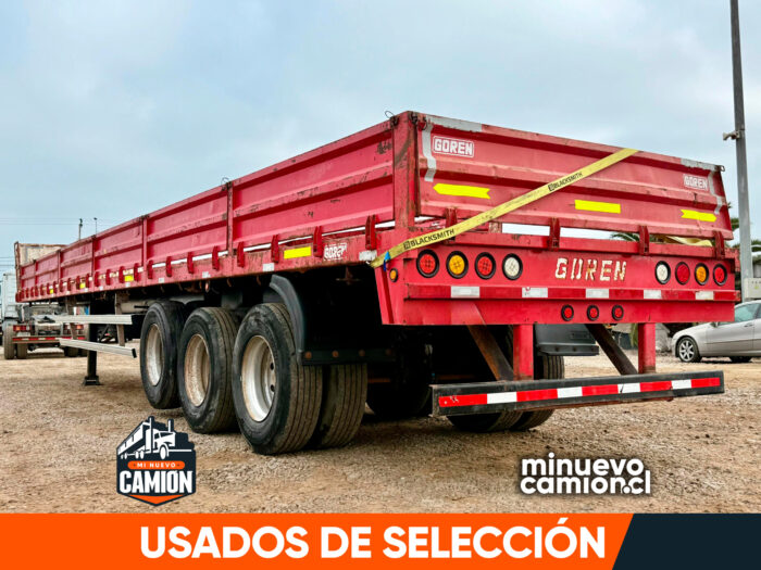 2021 Semiremolque Goren Rampla Plana con Barandas y Piñas – 13.50 m – 3 Ejes