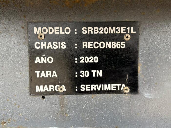 2020 Semirremolque Batea Servimeta 20m3 con encarpe - Imagen 9